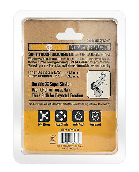 Boneyard Meat Rack Cock Ring Black