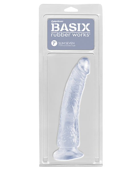 Basix Rubber Works Slim 7 Inch With Suction Cup