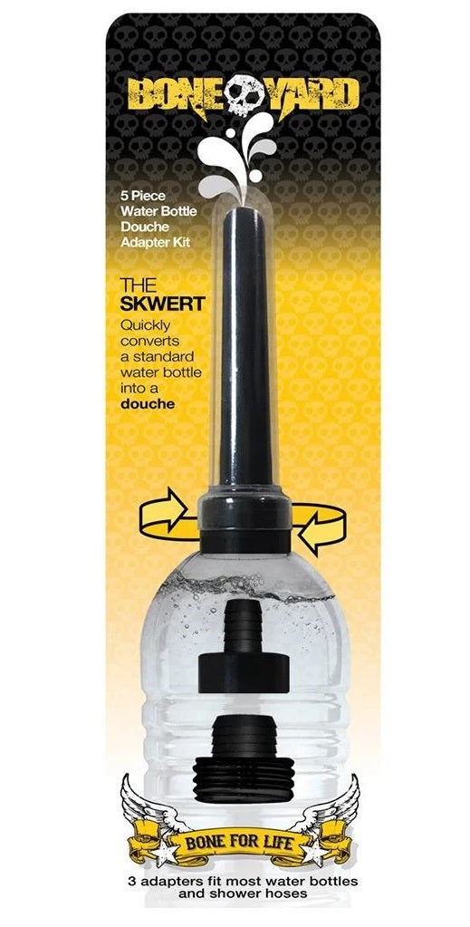 Boneyard Skwert 5 Piece Water Bottle Douche Adapter Kit