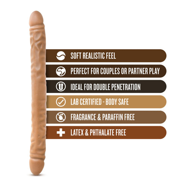 Dr. Skin 18 Inch Double Dong - Mocha