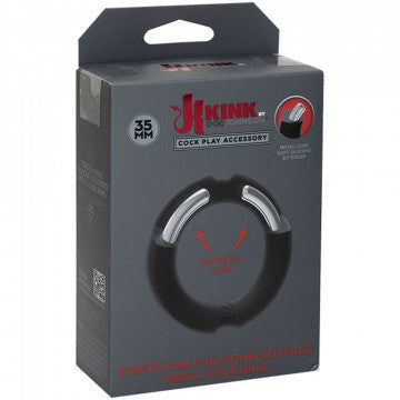 Hybrid Silicone Covered Metal Cock Ring