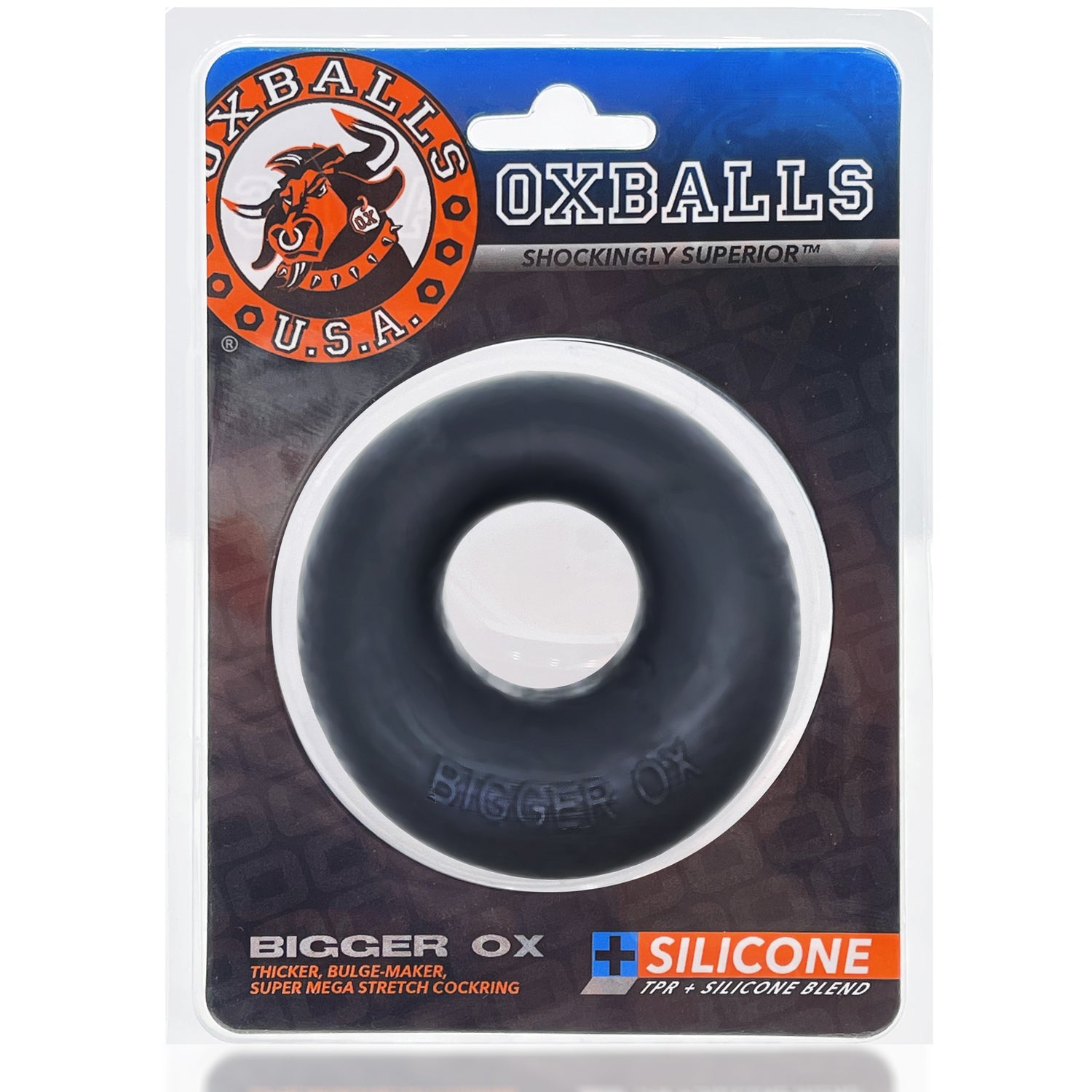 Oxballs Bigger Ox Space Blue Cock Ring
