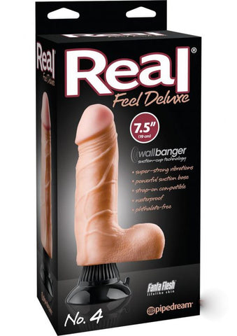 Real Feel Deluxe No.4 7.5 Inch Vibrating Wallbanger Dildo