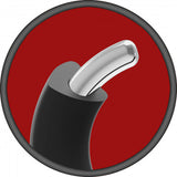 Hybrid Silicone Covered Metal Cock Ring